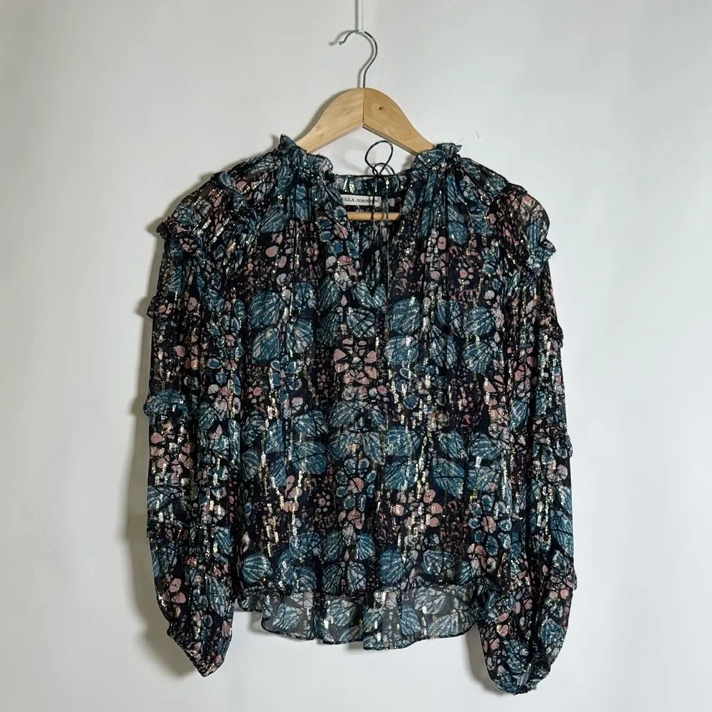 Ulla Johnson Roma Blouse Size 0 Silk - Picture 1 of 12